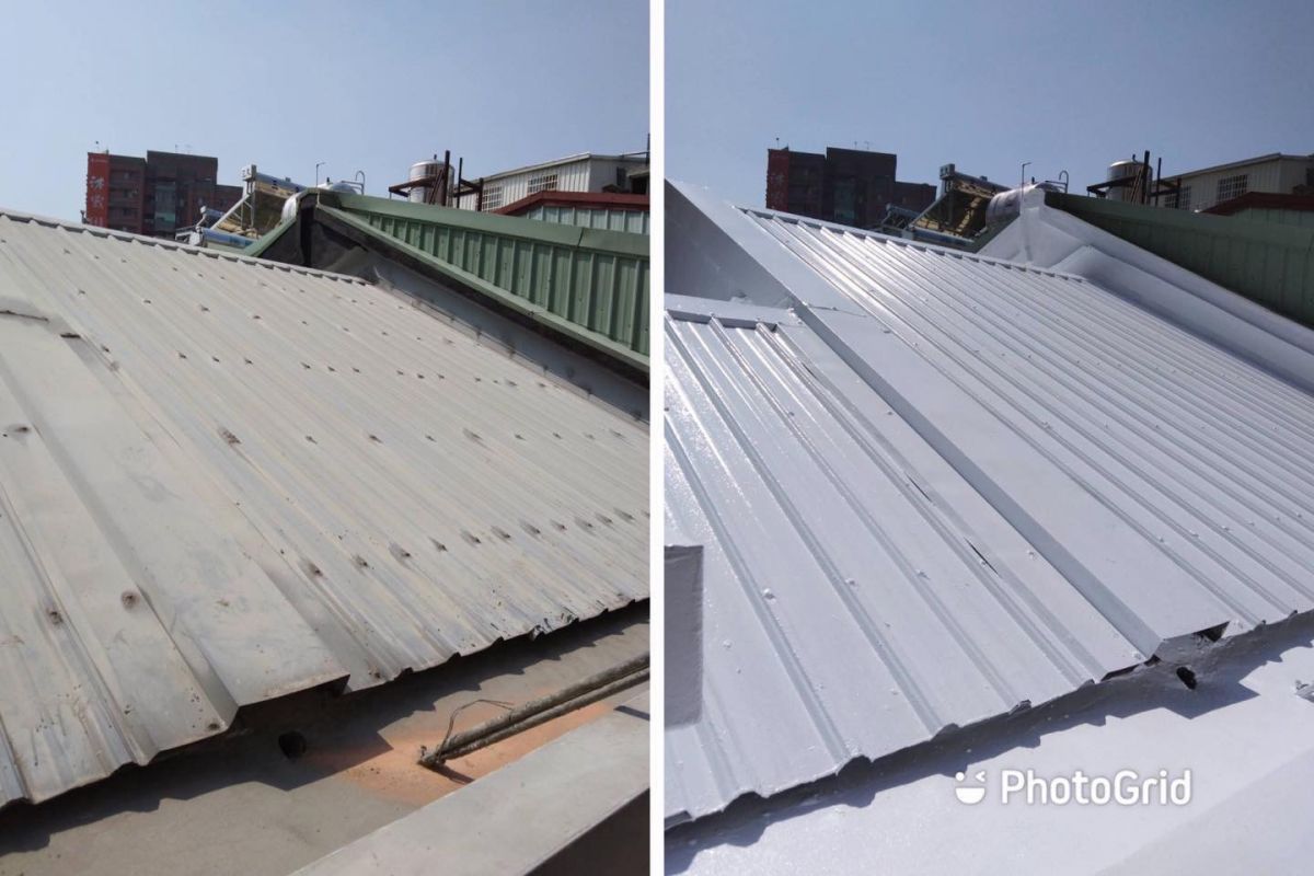 屋頂鐵皮防鏽噴漆工程